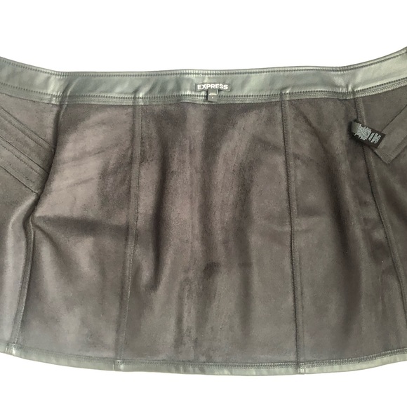 Express Faux Leather Mini Skirt - Picture 6 of 8